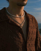 Collar Tres Perlas 'Paradise' - Collares de Acero Inoxidable - Dicci