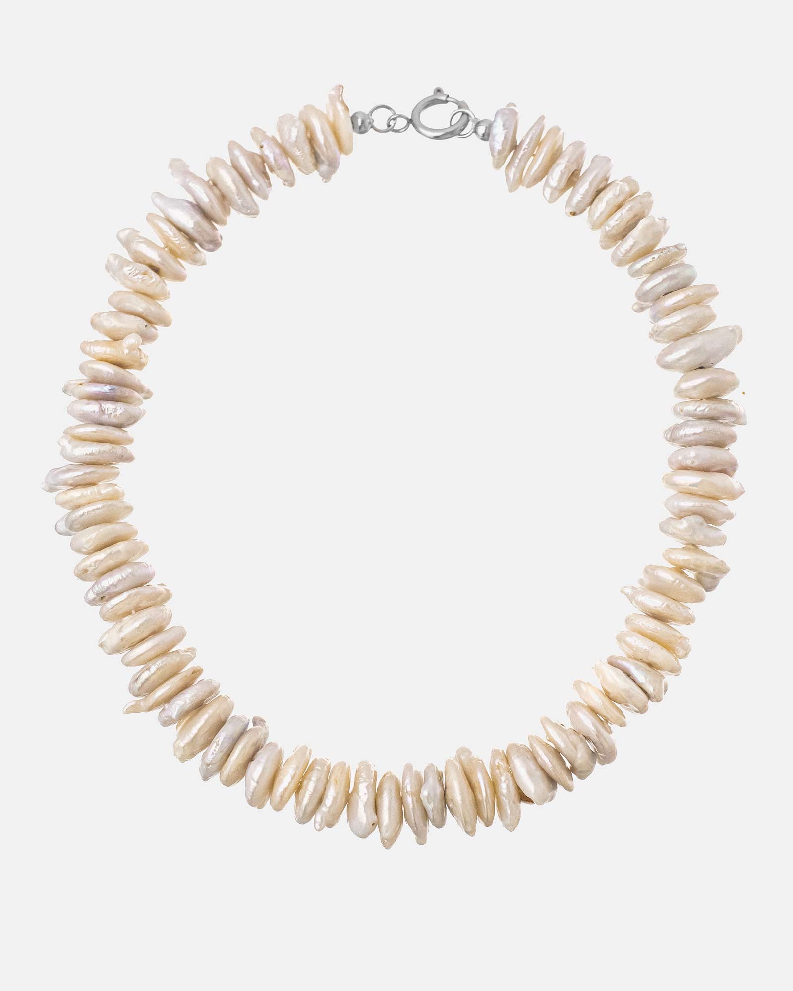 Flat Pearl Necklace