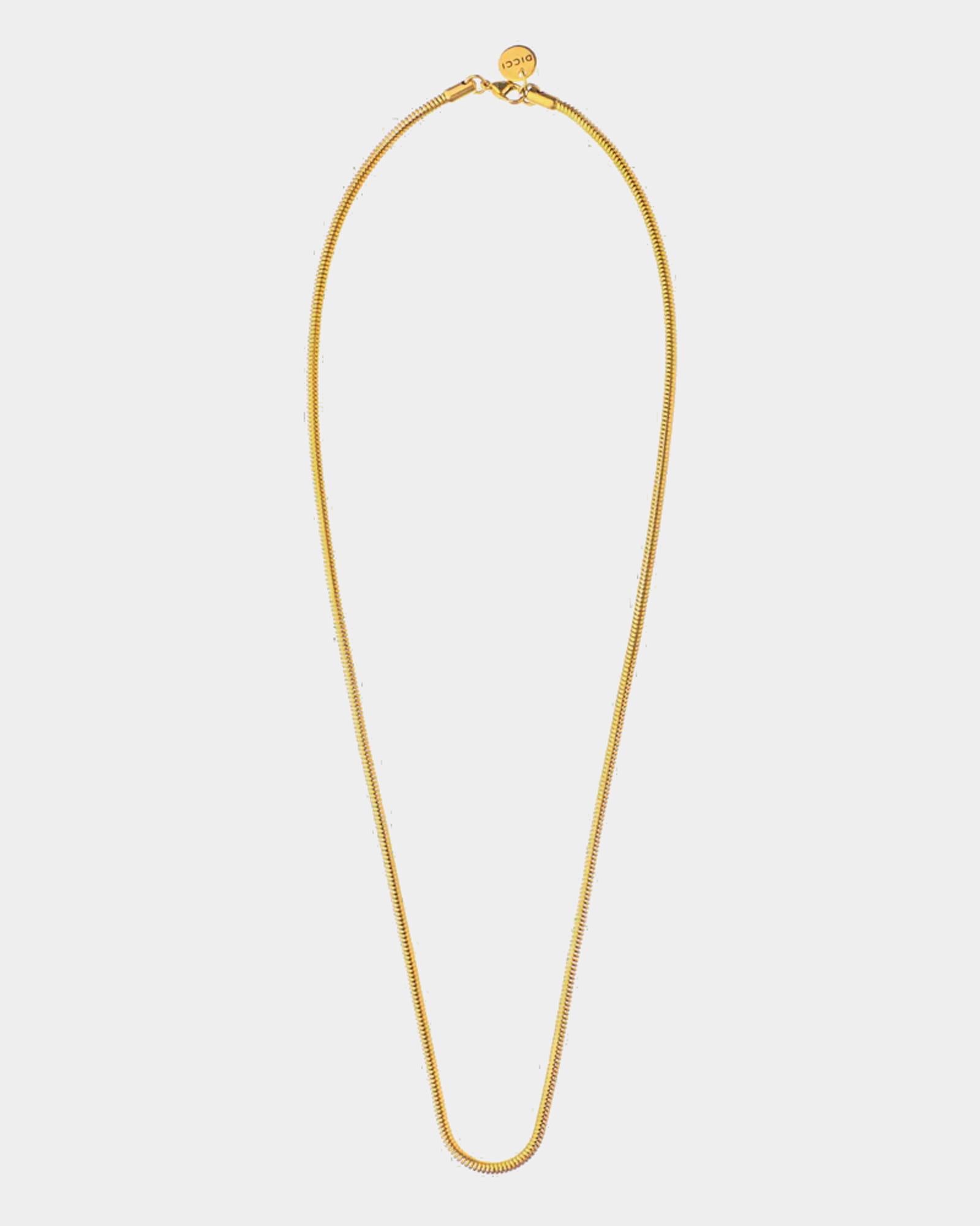 Collar de acero dorado Belize - Jewelry Online - Dicci