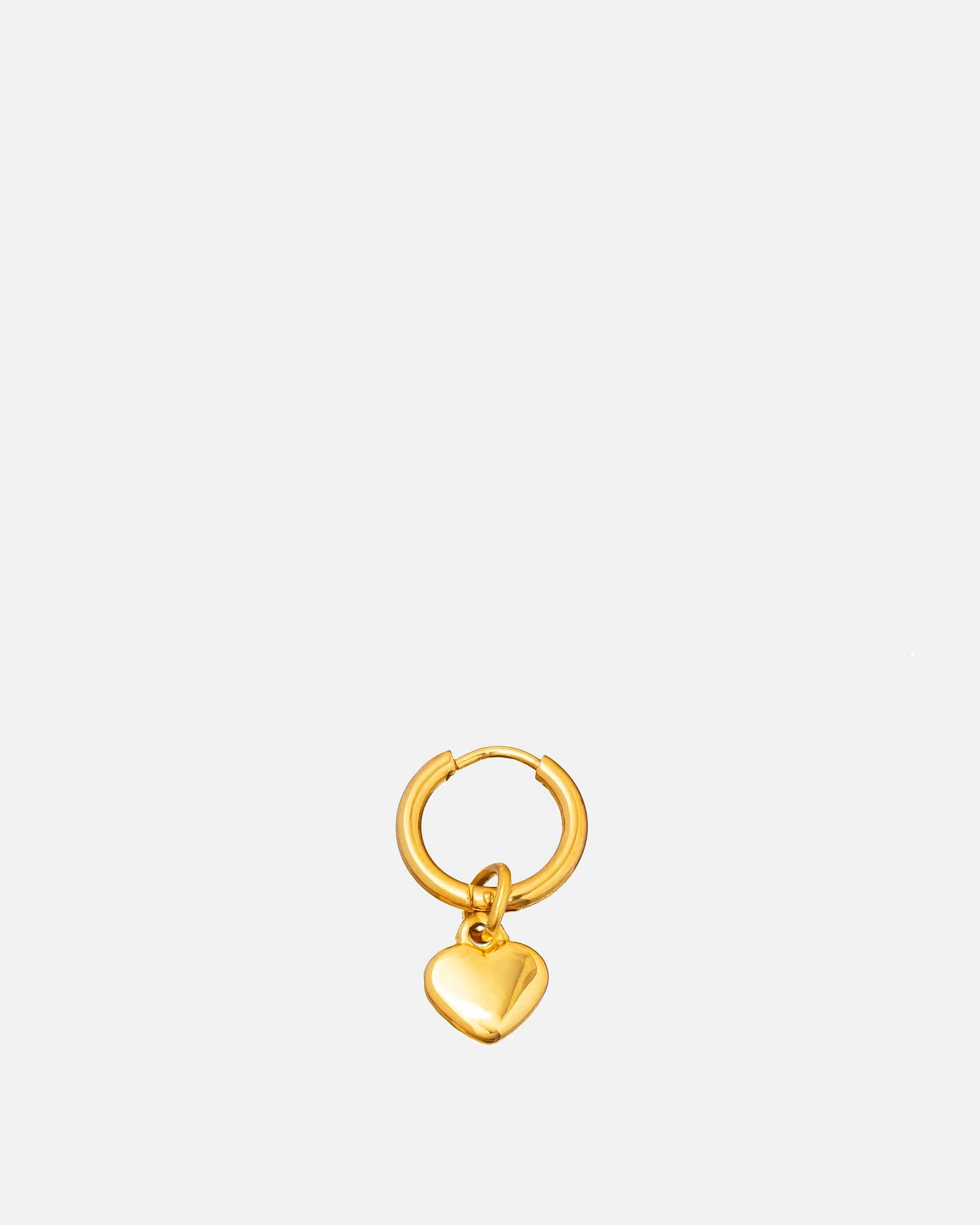   New in Heart - Golden Stainless Steel Earring - Online Unissex Jewelry - Dicci