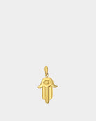 Minimalist Hamsa - Golden Stainless Steel Pendant - Online Unissex jewelry - Dicci