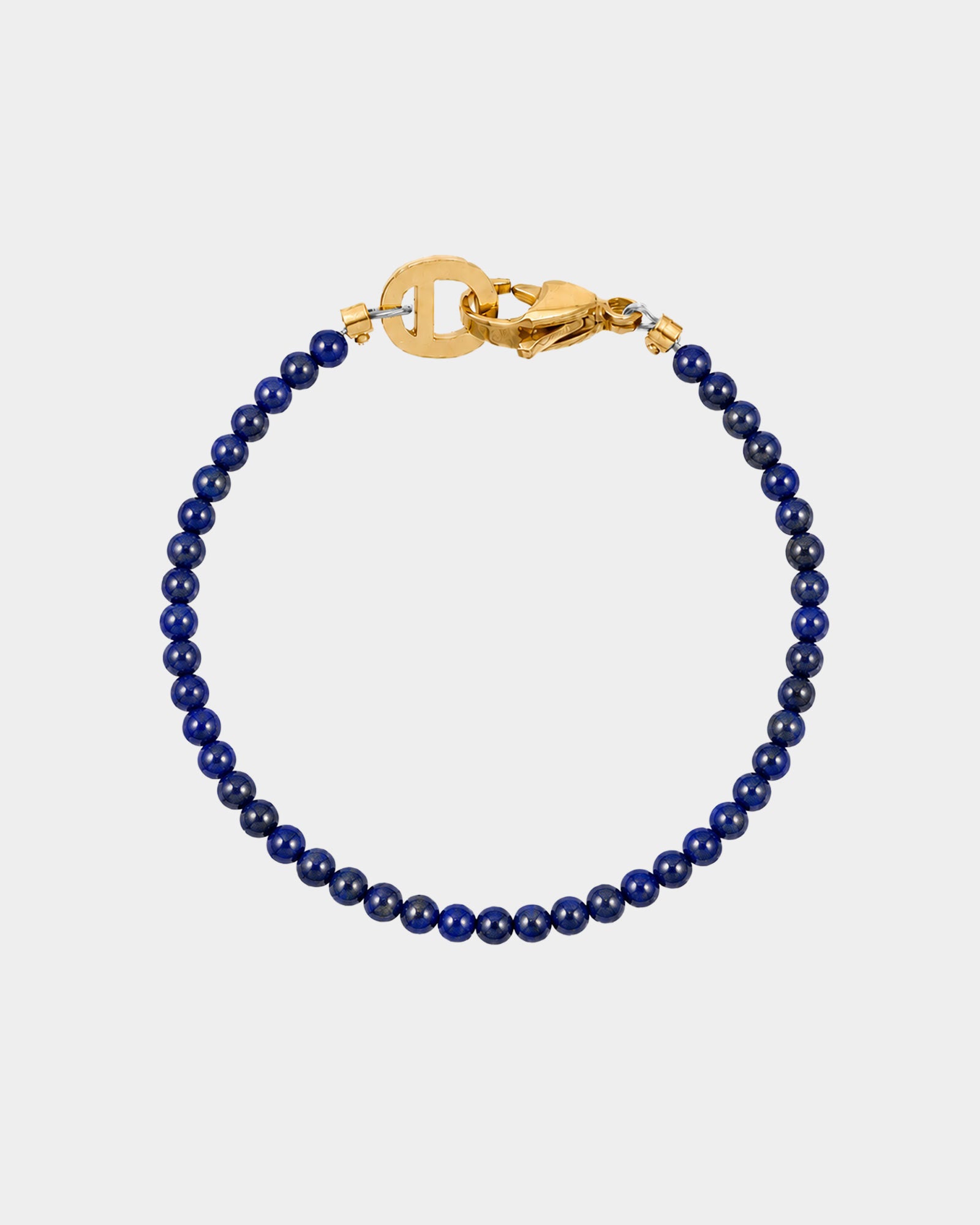 Golden Lapis Lazuli Bracelet 4mm - Natural Stone Bracelet - Dicci
