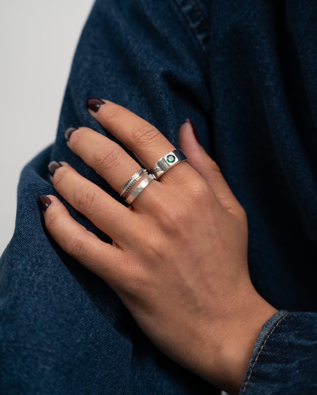 925 Silver Ring 'Feather Slim' - Jewelry Online - Dicci