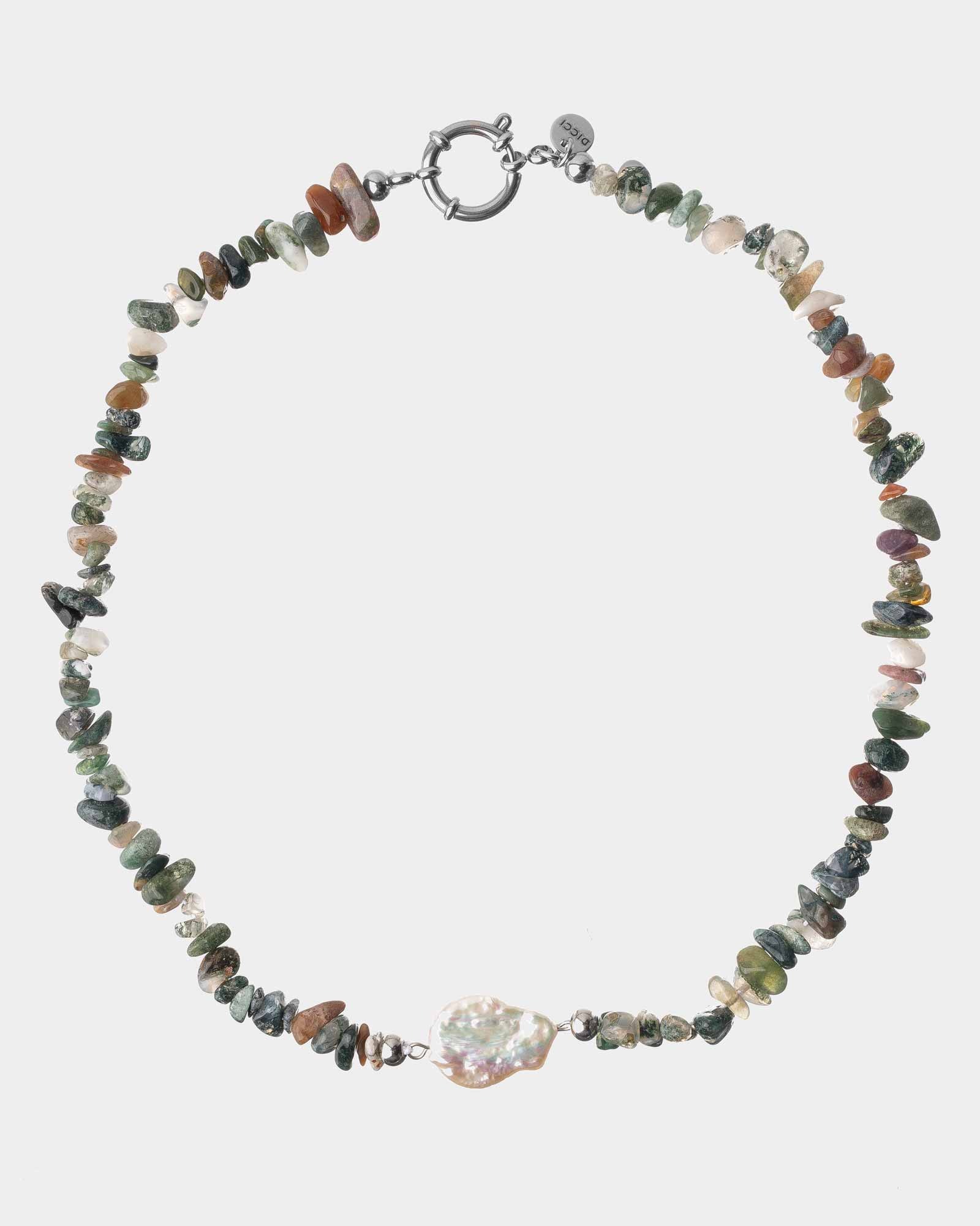 Agate Pearl Necklace