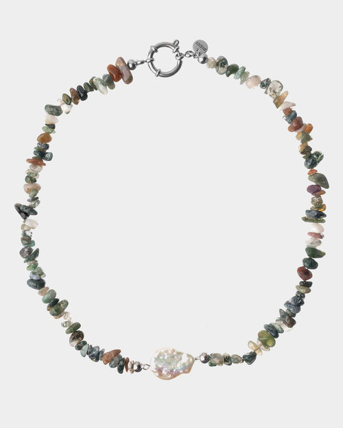 Agate Pearl Necklace