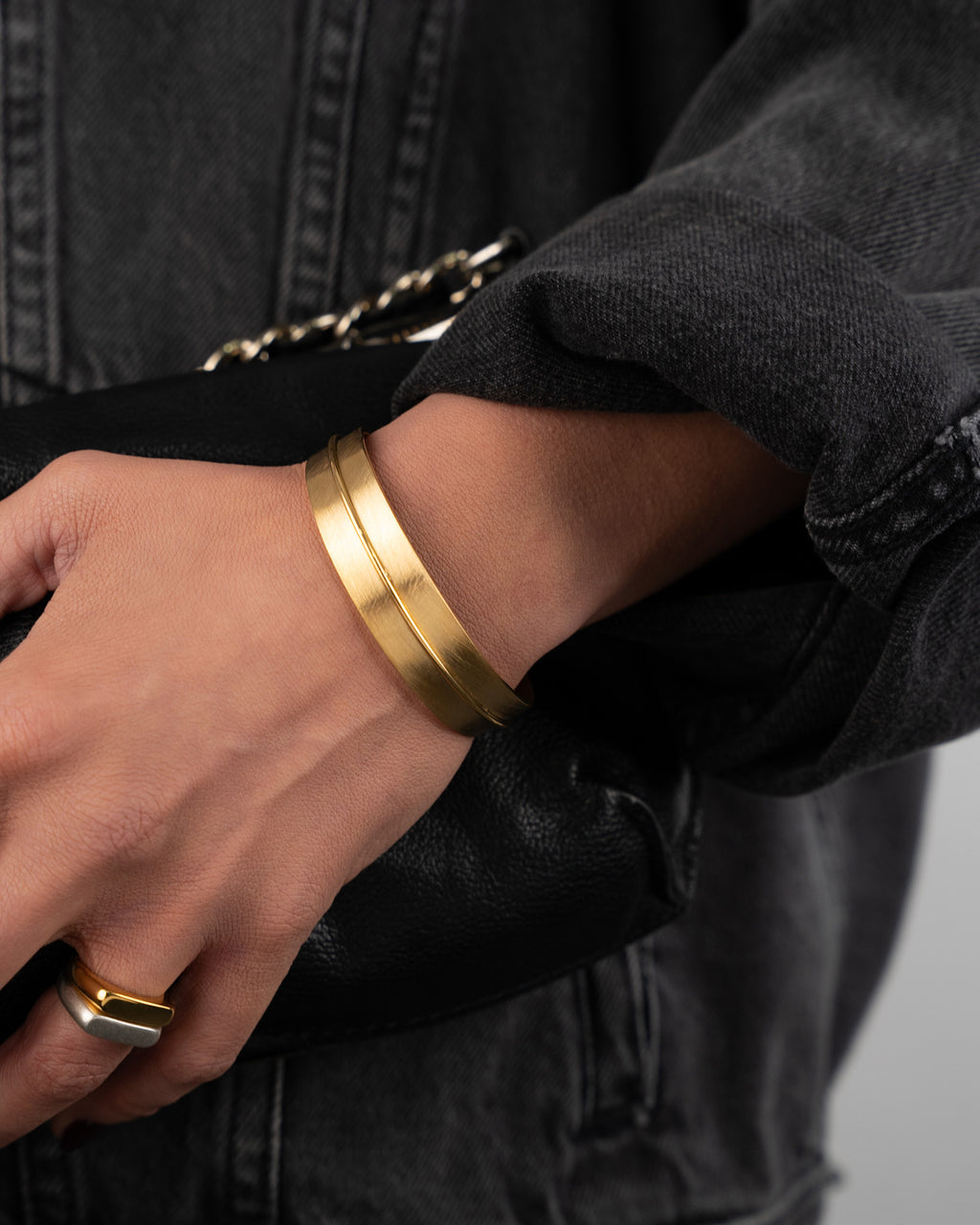 Arch Cuff Golden Bracelet - Stainless Steel Bracelets