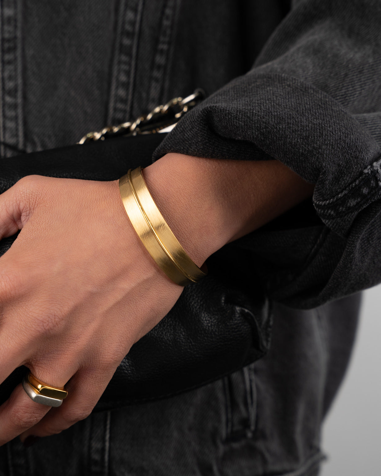 Arch Cuff Golden Bracelet - Stainless Steel Bracelets