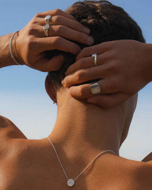 Bavaro Square Stainless Steel Ring from Dicci