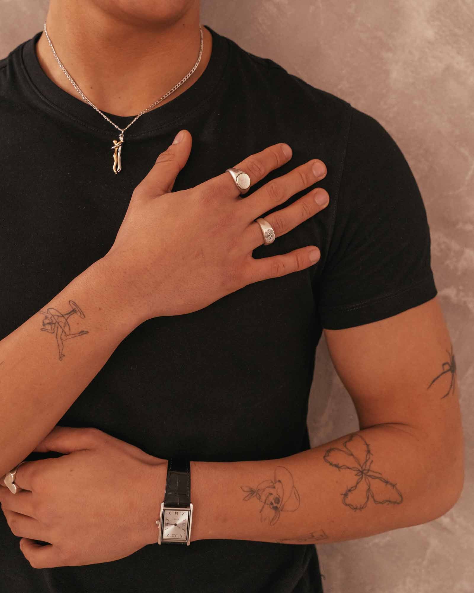 Bold Silver Signet Ring