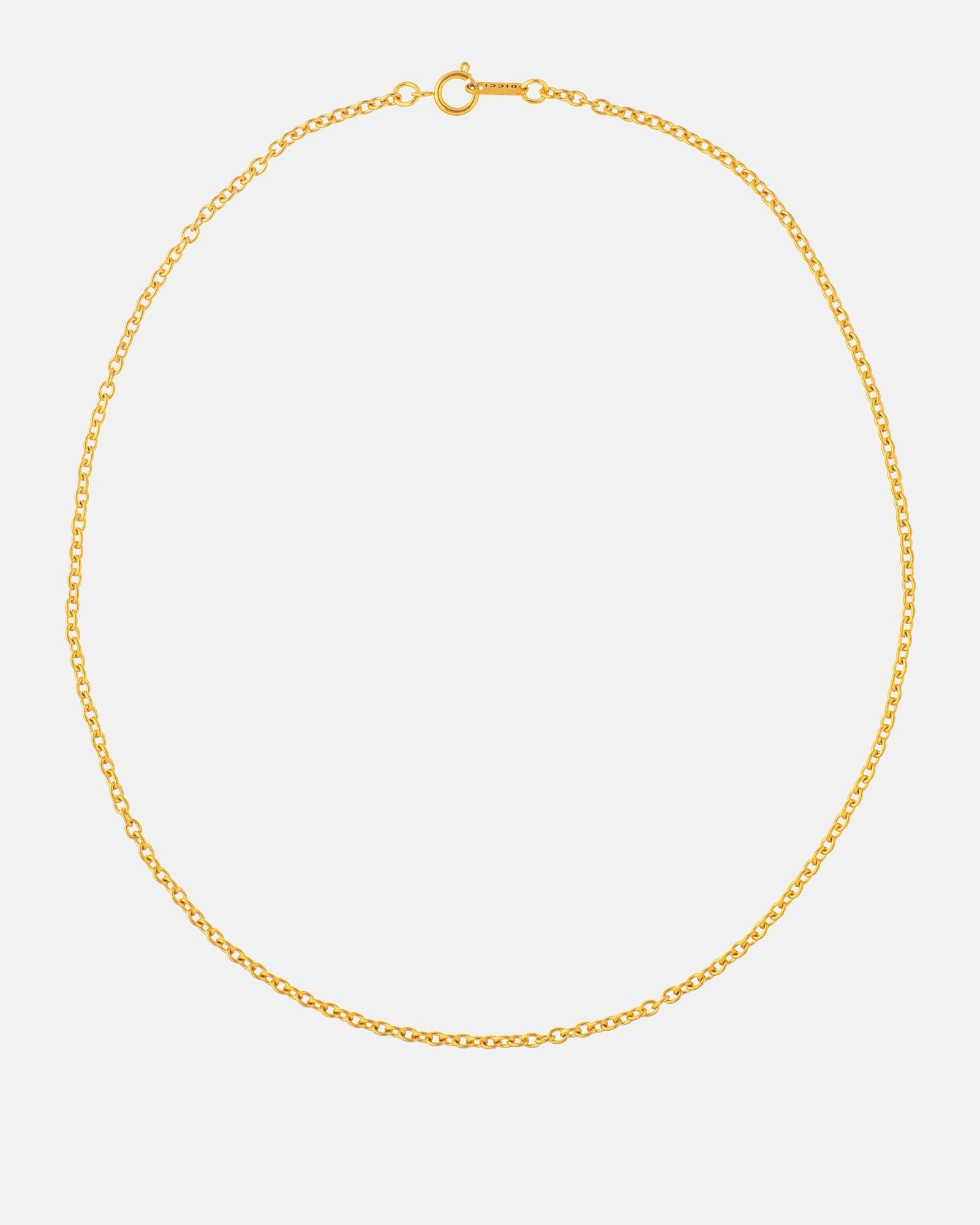 Cable Chain Necklace 3mm Golden