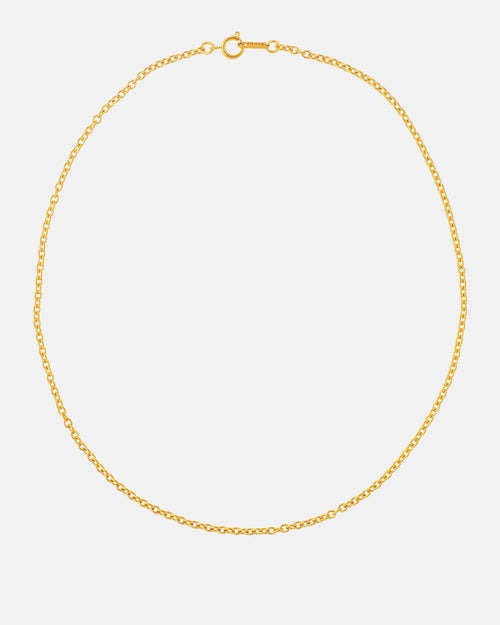 Cable Chain Necklace 3mm Golden