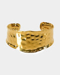 Chunky Golden Cuff Bracelet - Steel Bracelets