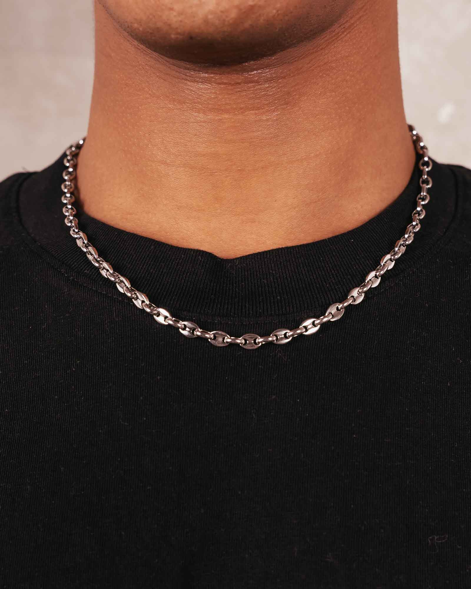 Coffee Bean Chain Necklace