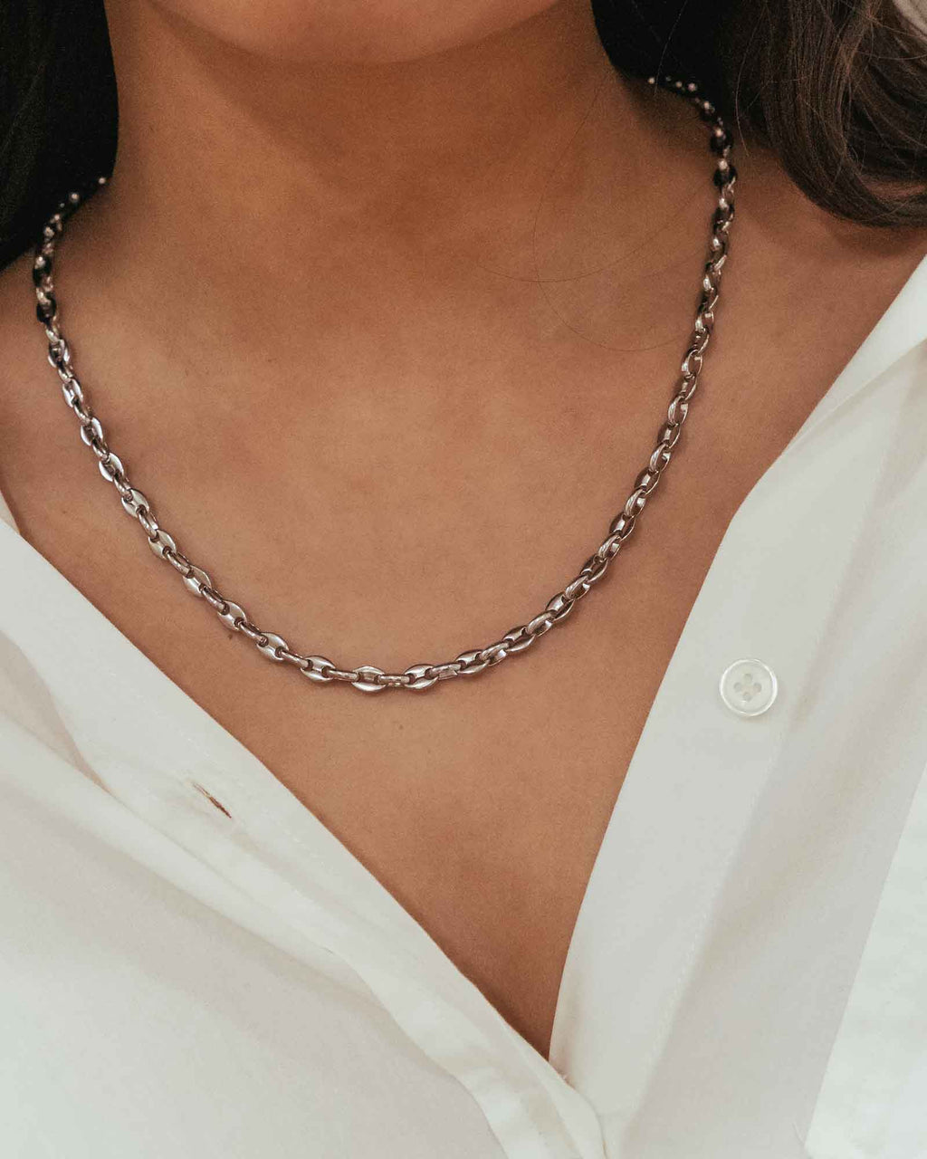 Coffee Bean Chain Necklace