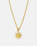 Sun Chaser Necklace - Stainless Steel Golden Necklaces - Dicci