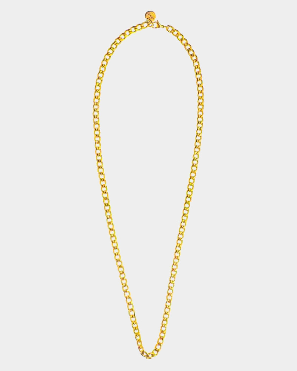 Flat Cuban Chain Necklace 6mm Golden