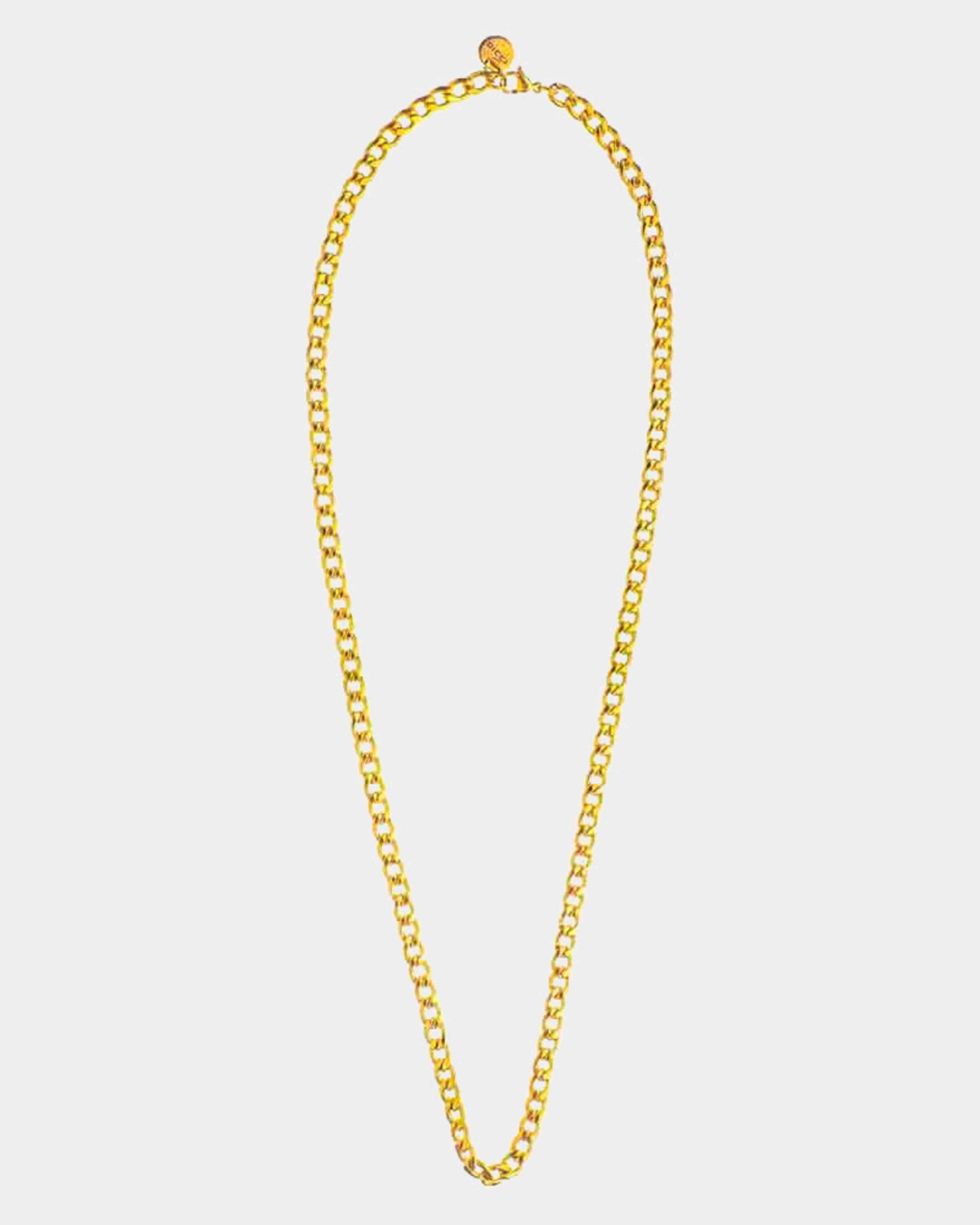 Flat Cuban Chain Necklace 6mm Golden