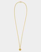 golden Collar de San Benito - Collar de Acero Inoxidable Dorado con Colgante de 'San Benito' - Joyeria Unisexo Online - Dicci