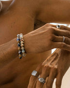 Bracciale Corsica con pietre naturali per uomo e donna