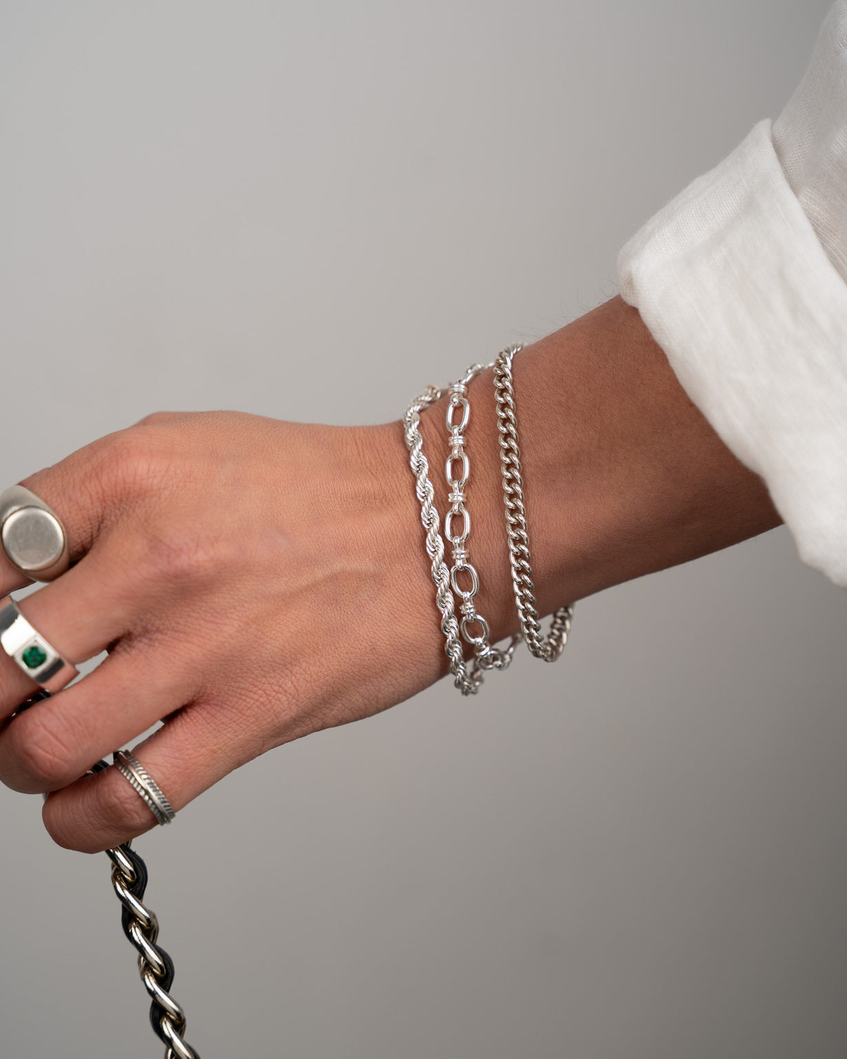 Curb Chain Bracelet - 925 Silver Chains - DICCI Jewelry
