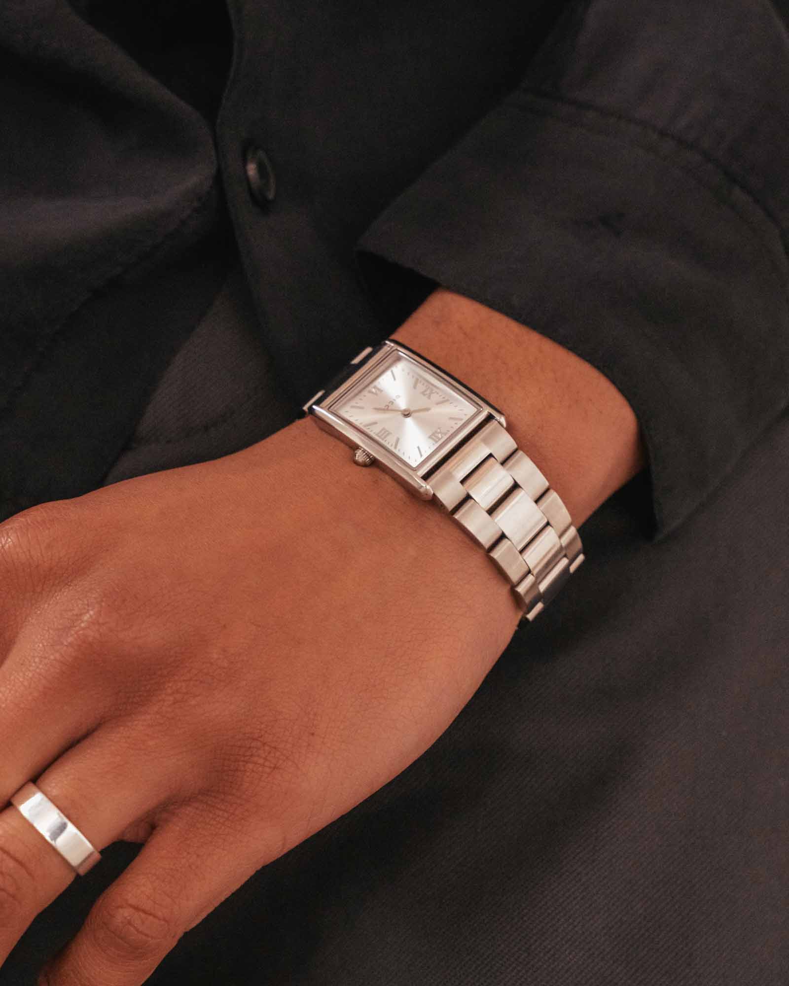 Stainless Steel Watch Silver Dial – Muse