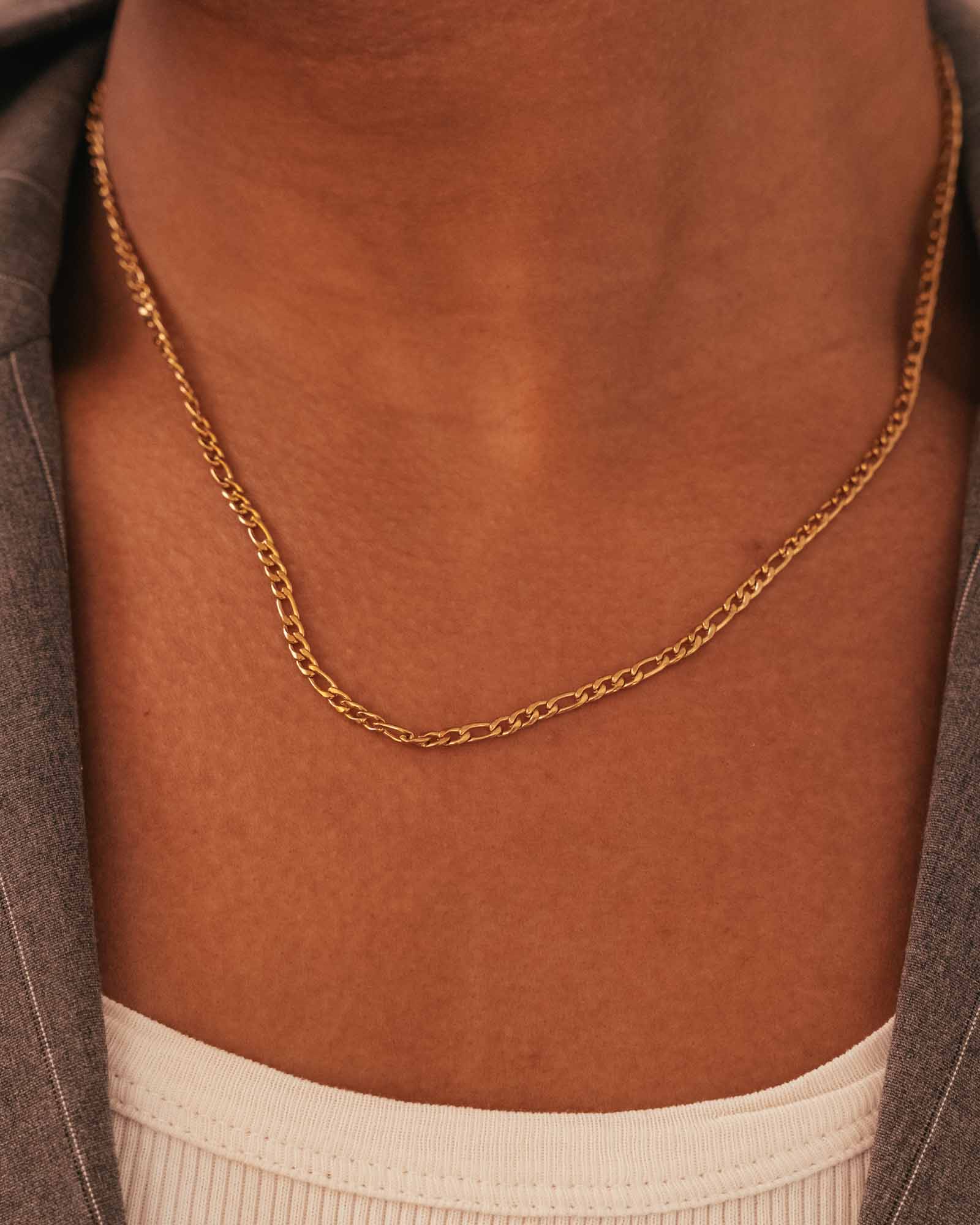 Figaro Chain 3x1 Necklace 3mm