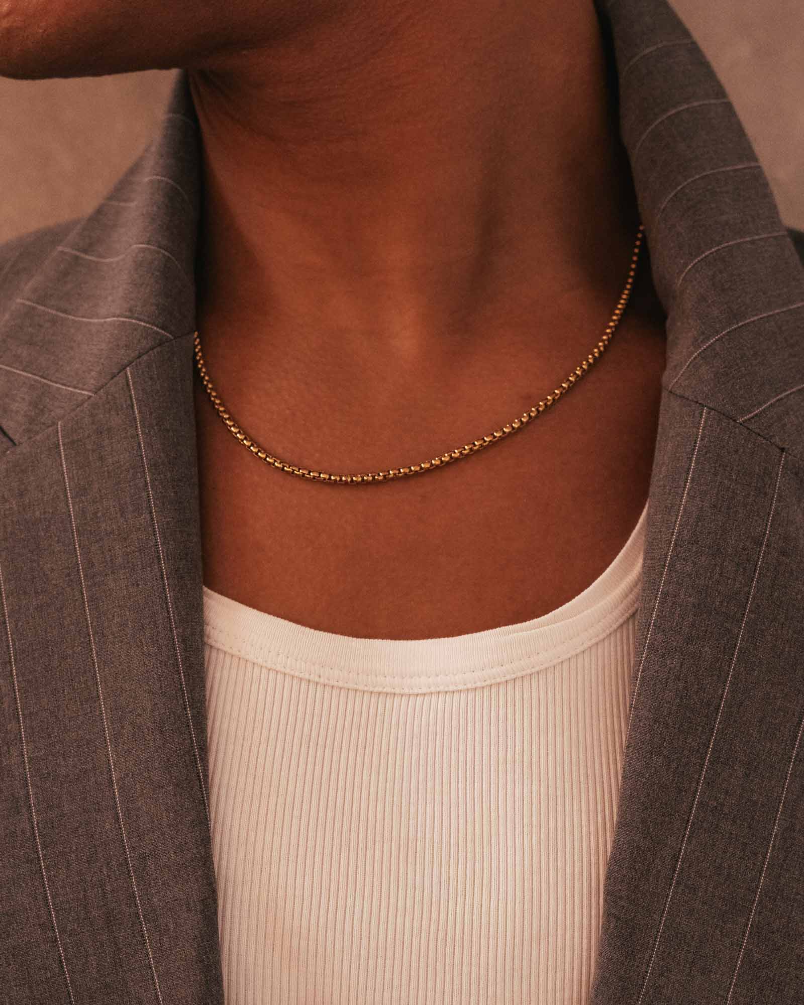 Rolo Chain Necklace 3mm Golden