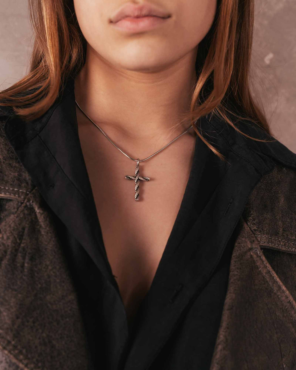 Twisted Cross Necklace