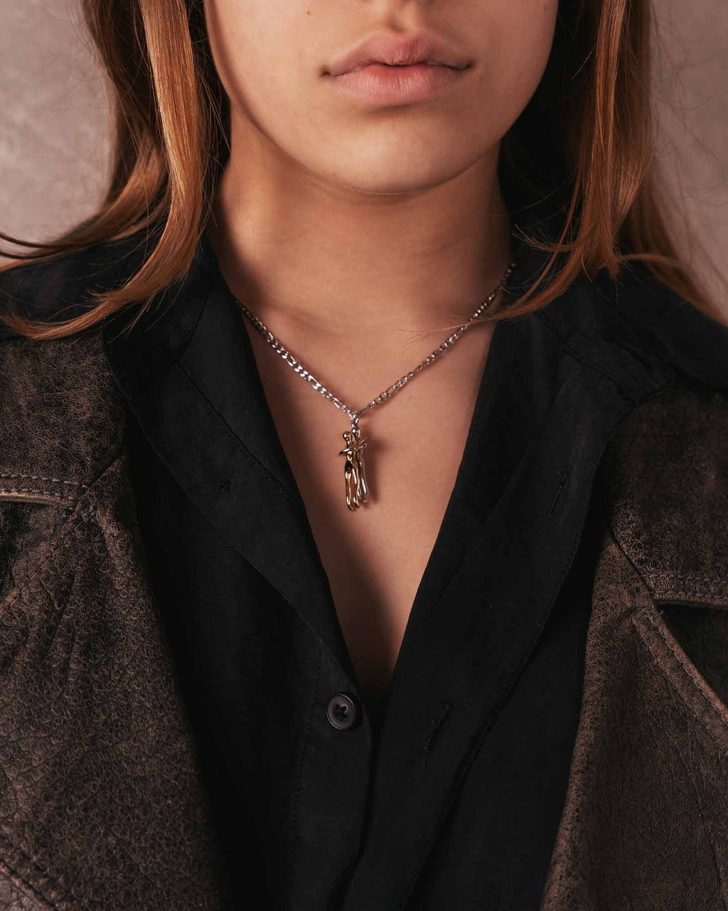 Couple Hug Necklace