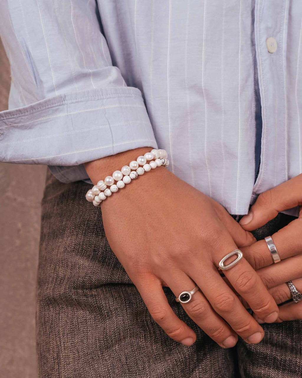 Howlite Bracelet 4mm