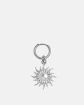 Silver Sunburst Earring in stainless steel