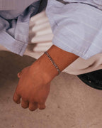 Silver Figaro Bracelet 3x1 4mm