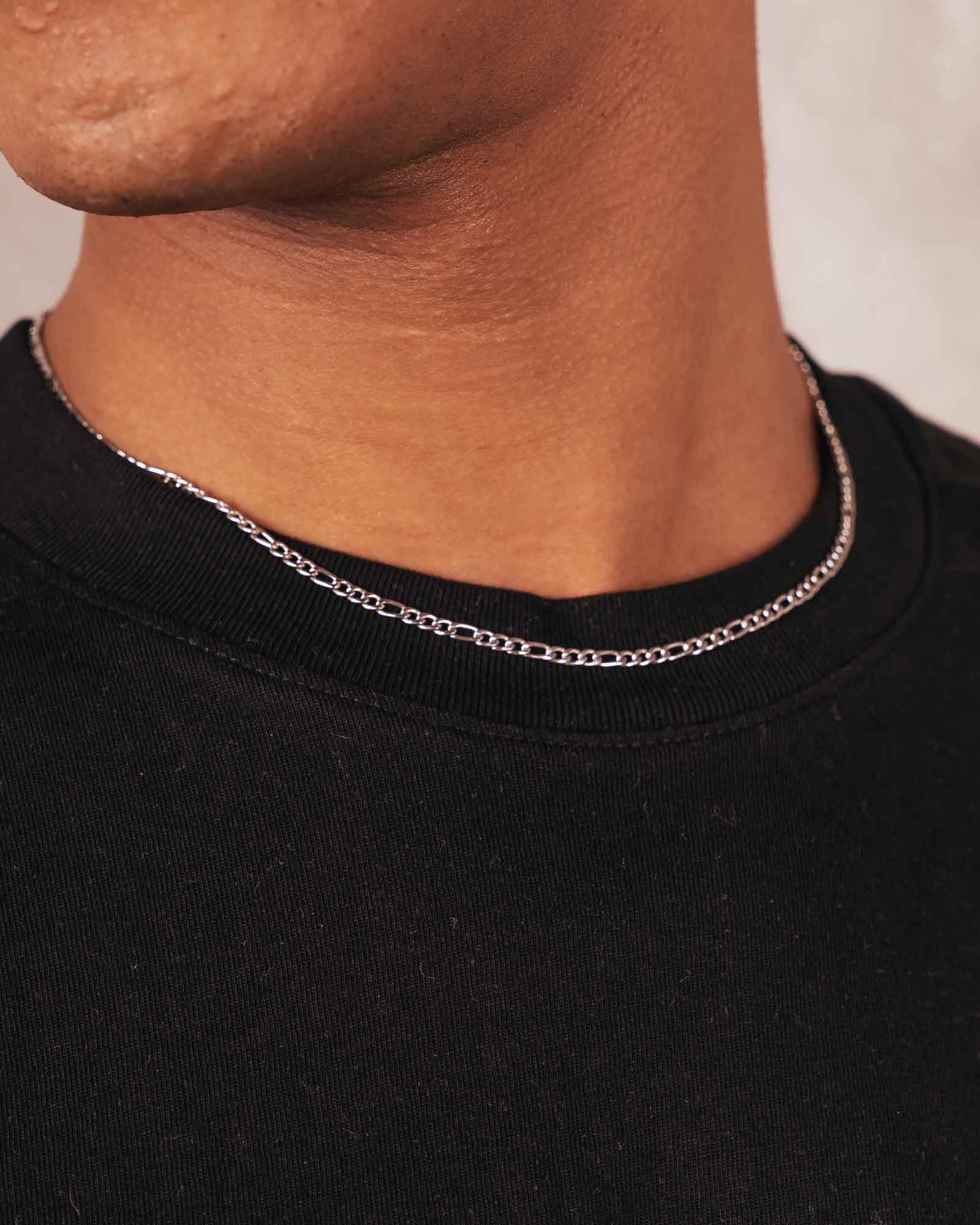 Figaro Chain 3x1 Necklace 3mm