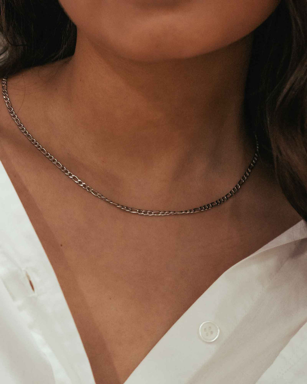 Figaro Chain 3x1 Necklace 3mm