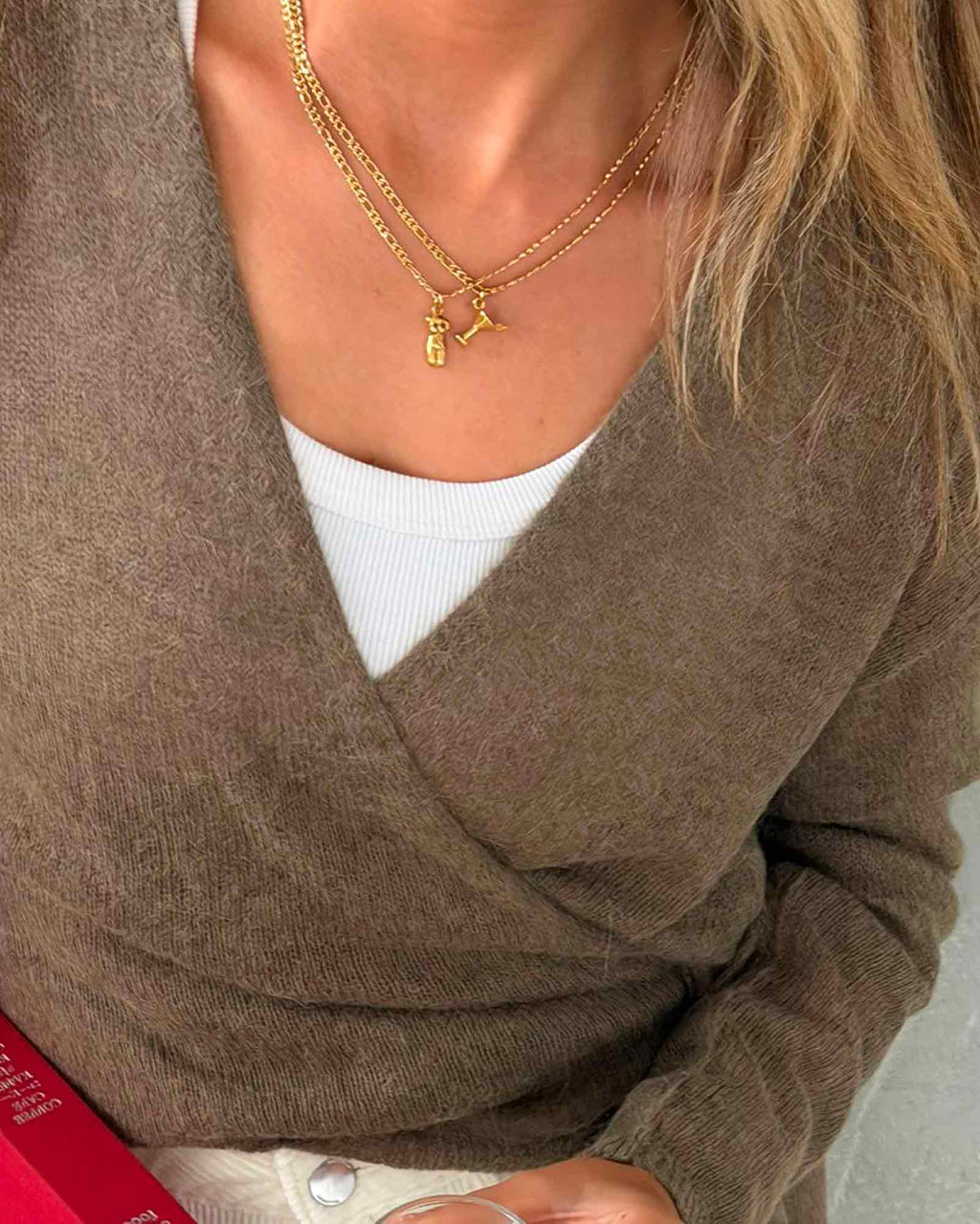 Golden Cocktail Necklace - Dicci Online Store