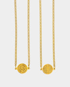 Golden St. Benedicts Scapular in stainless steel