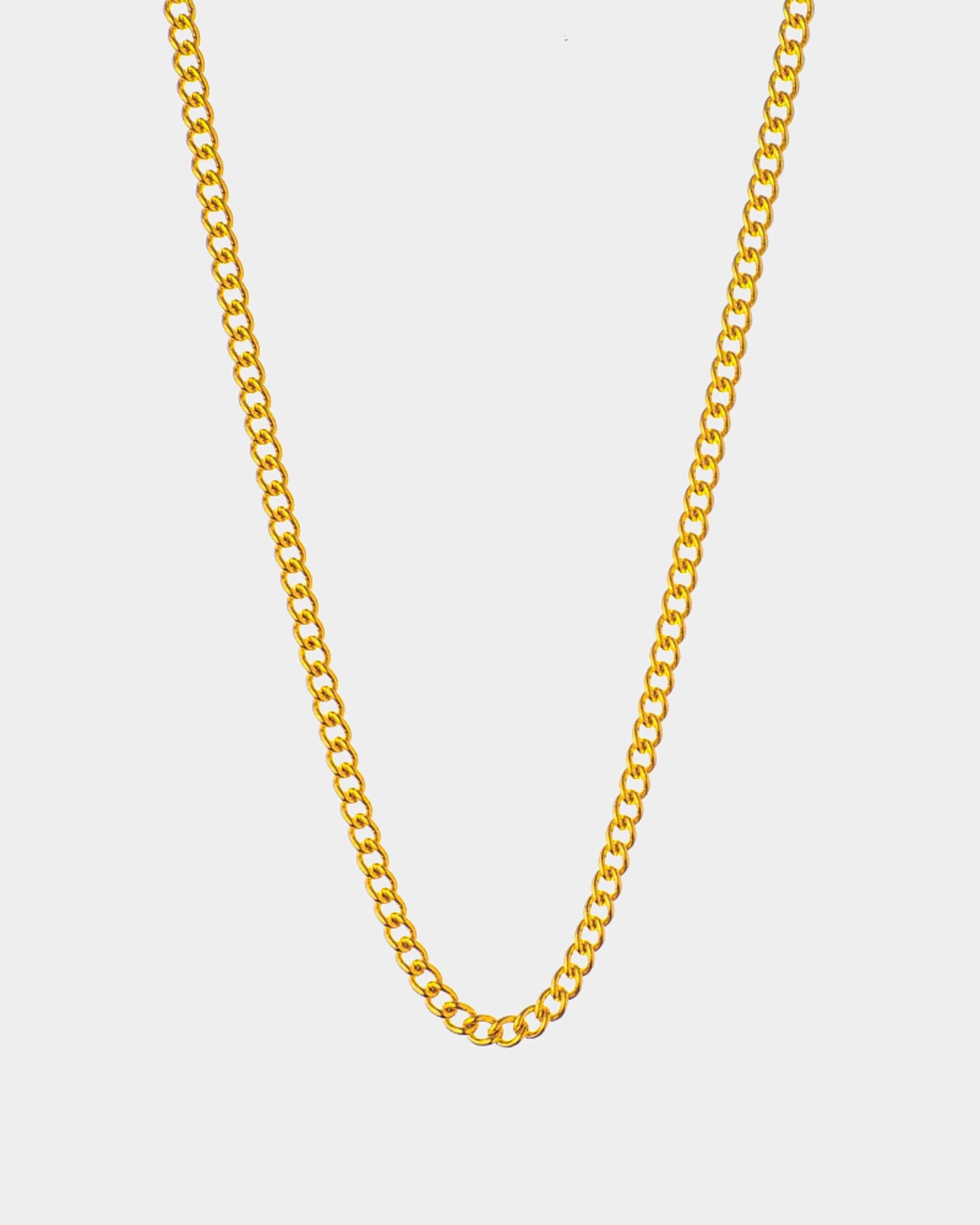 Curb Chain Necklace Golden