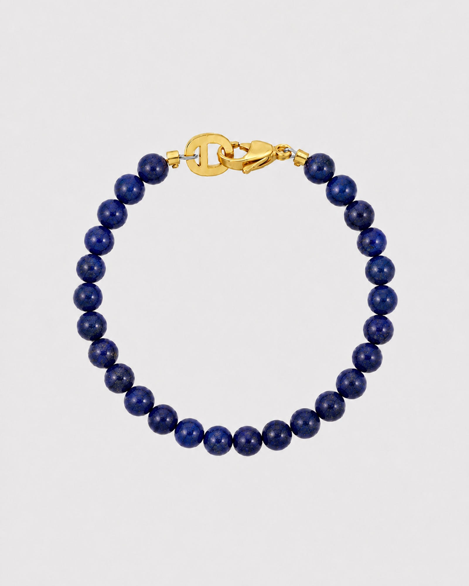 Golden Lapis Lazuli Bracelet 6mm - Natural Stone Bracelet - Dicci