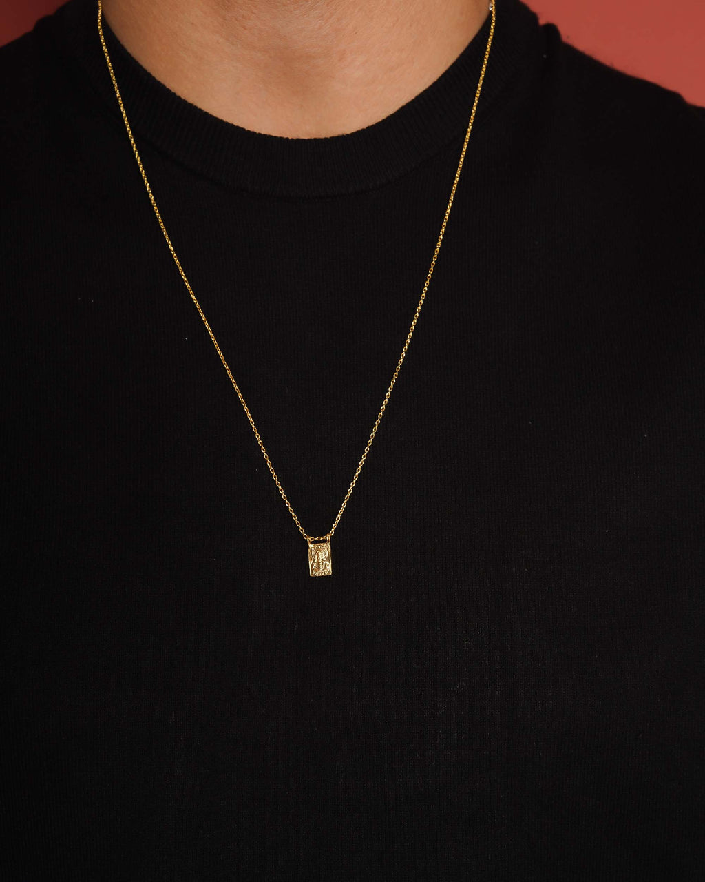 Golden Sacred Heart Thin Scapular