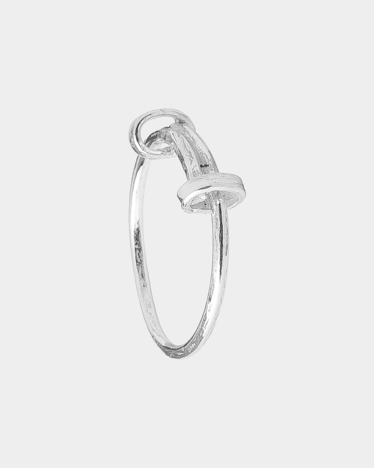 Hammered Crossover Ring