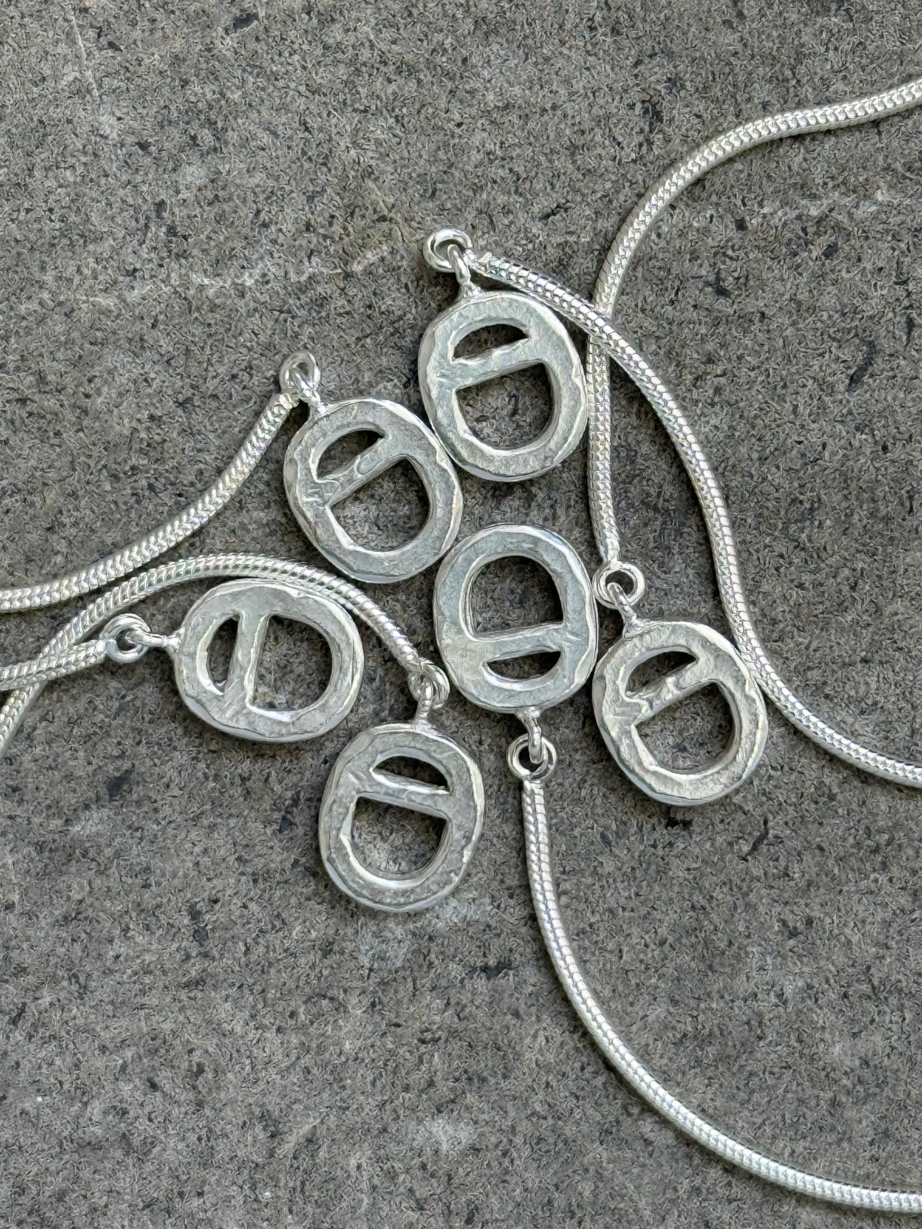 Pulsera de cadena cobra plateada - Signature