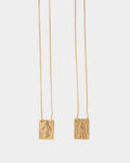 Golden Lady of Guadalupe and Miraculous Medal Scapular closeup