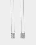 Silver - Lady of Guadalupe and Miraculous Medal Scapular closeup