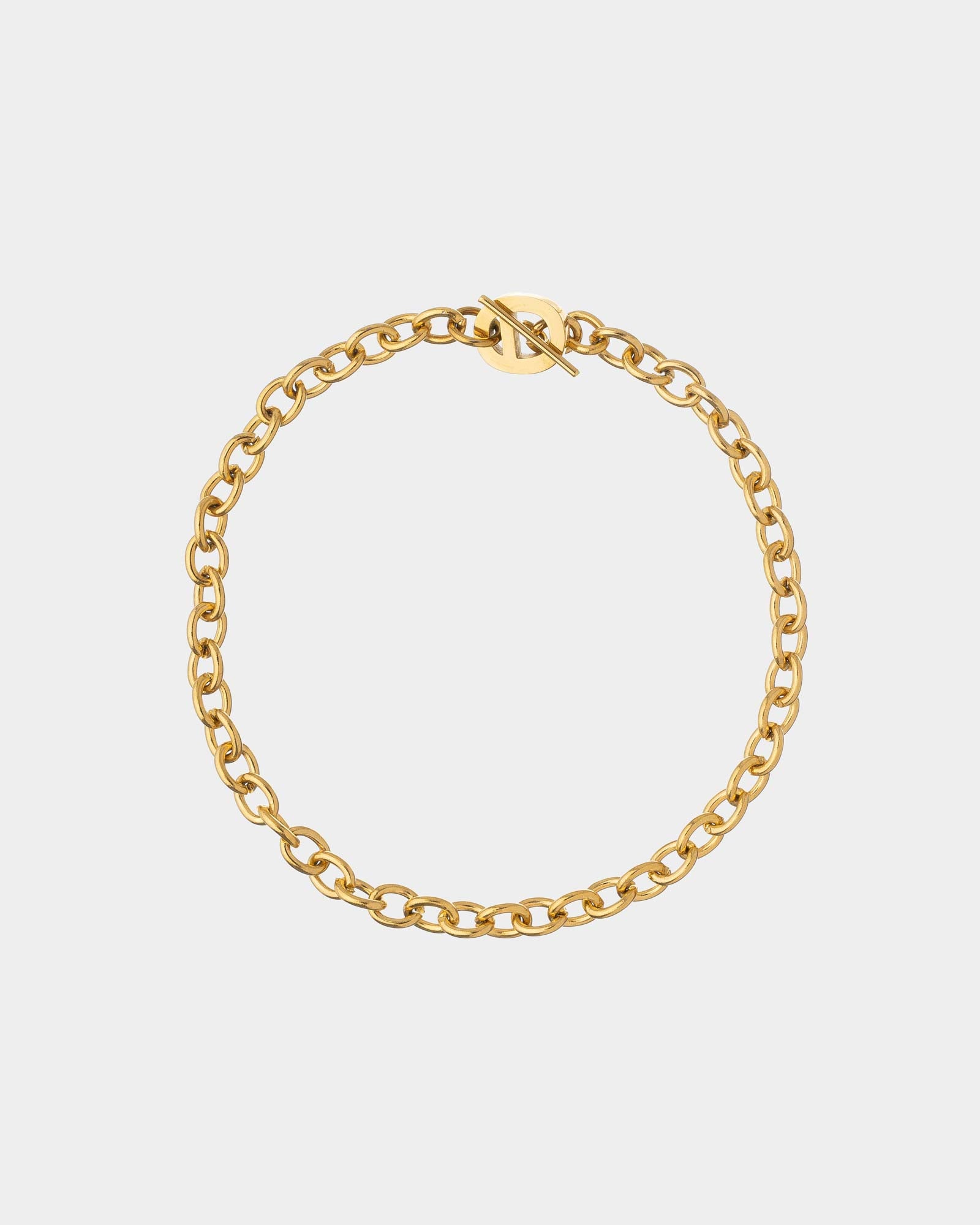 Golden link chain bracelet