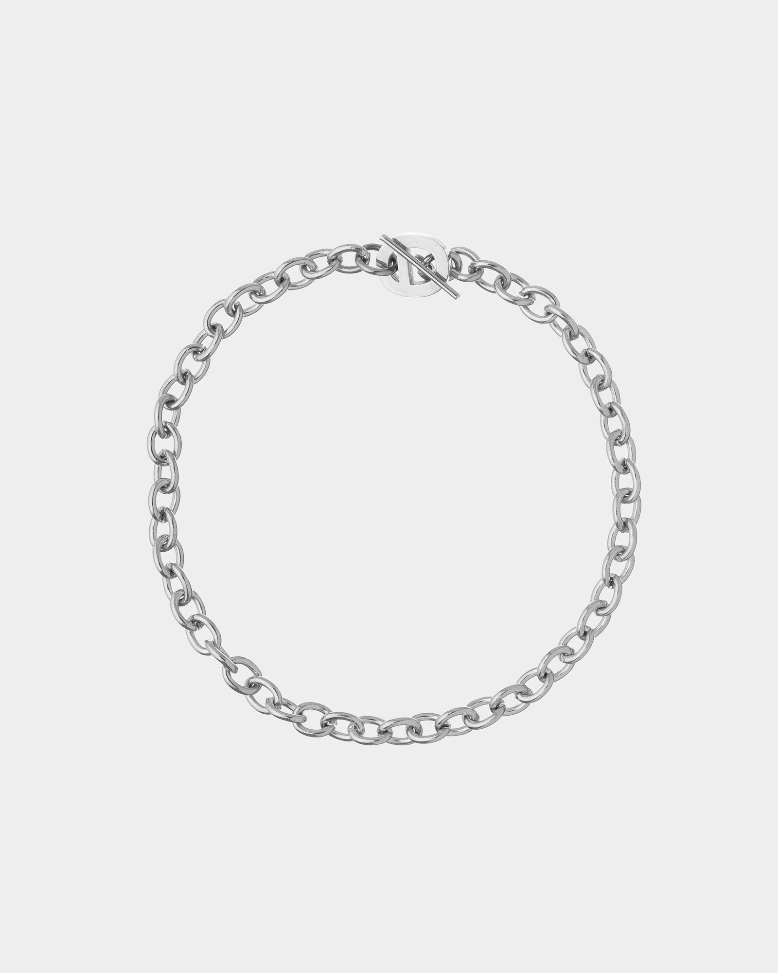 Silver link chain bracelet