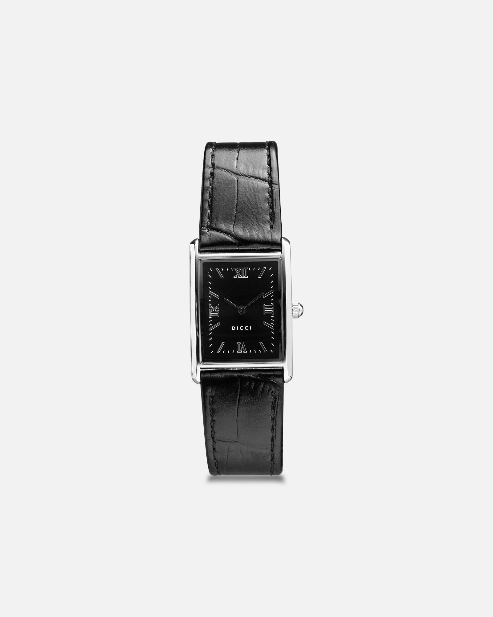 Leather Strap Watch Black Dial – Muse