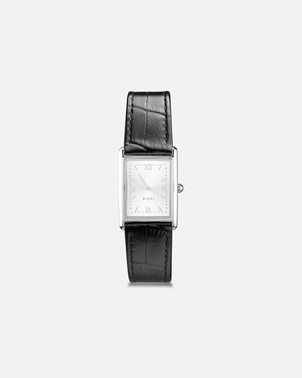 Leather Strap Watch Silver Dial – Muse