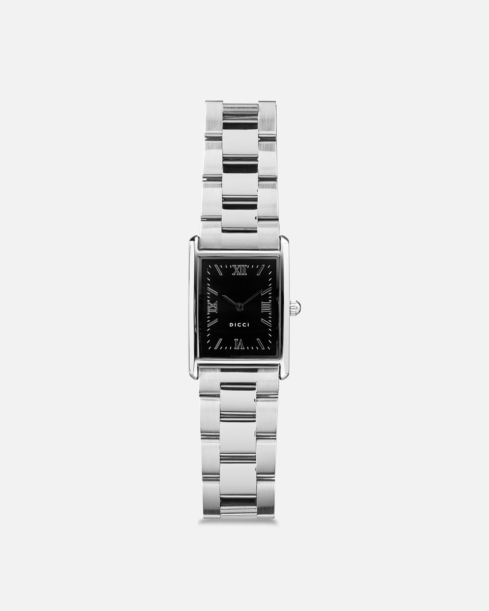 Stainless Steel Watch Black Dial – Dicci