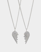 Other Half necklace in 925 silver on a white background