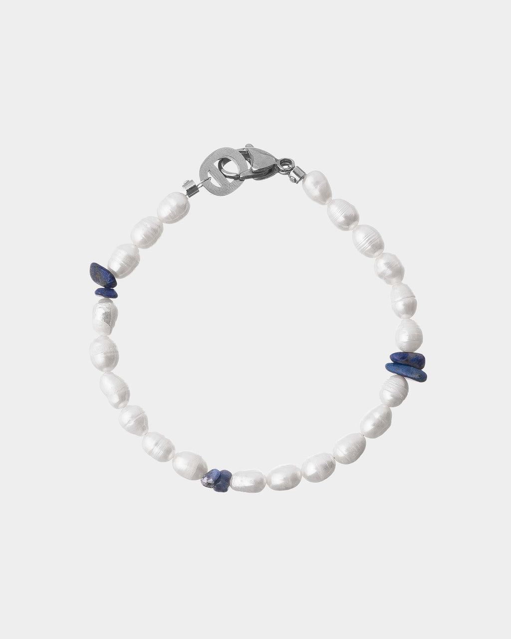 Pearl Blue Bracelet silver clasp